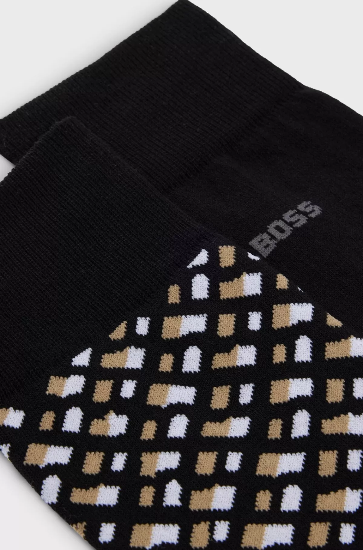 HUGO BOSS Pakke Med To Par Sokker I Almindelig Længde Fremstillet Af En Bomuldsblanding Sort Outlet