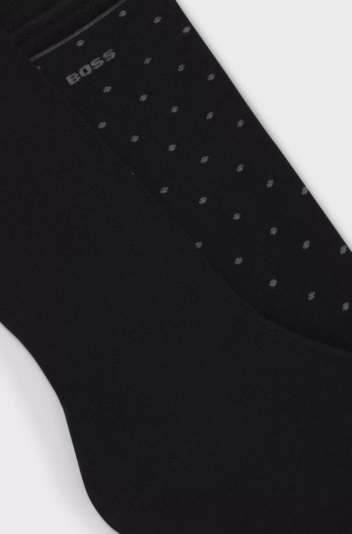 HUGO BOSS Pakke Med To Par Sokker I Almindelig Længde Med Logo Sort Store
