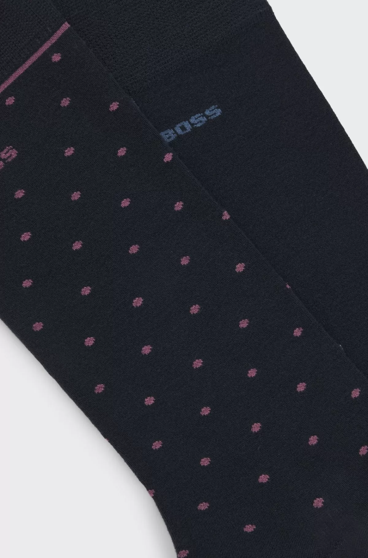 HUGO BOSS Pakke Med To Par Sokker I Almindelig Længde Med Logo Mørkeblå Clearance