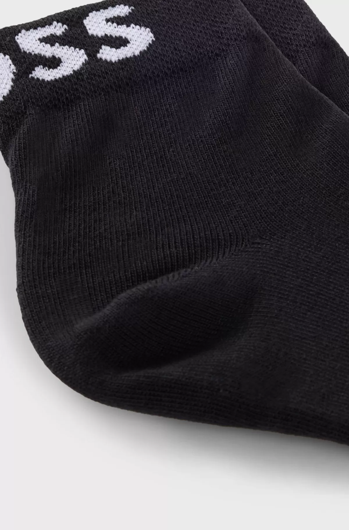 HUGO BOSS Pakke Med To Par Sokker I Trekvart Længde Med Logoer I Kontrastfarve Sort Best