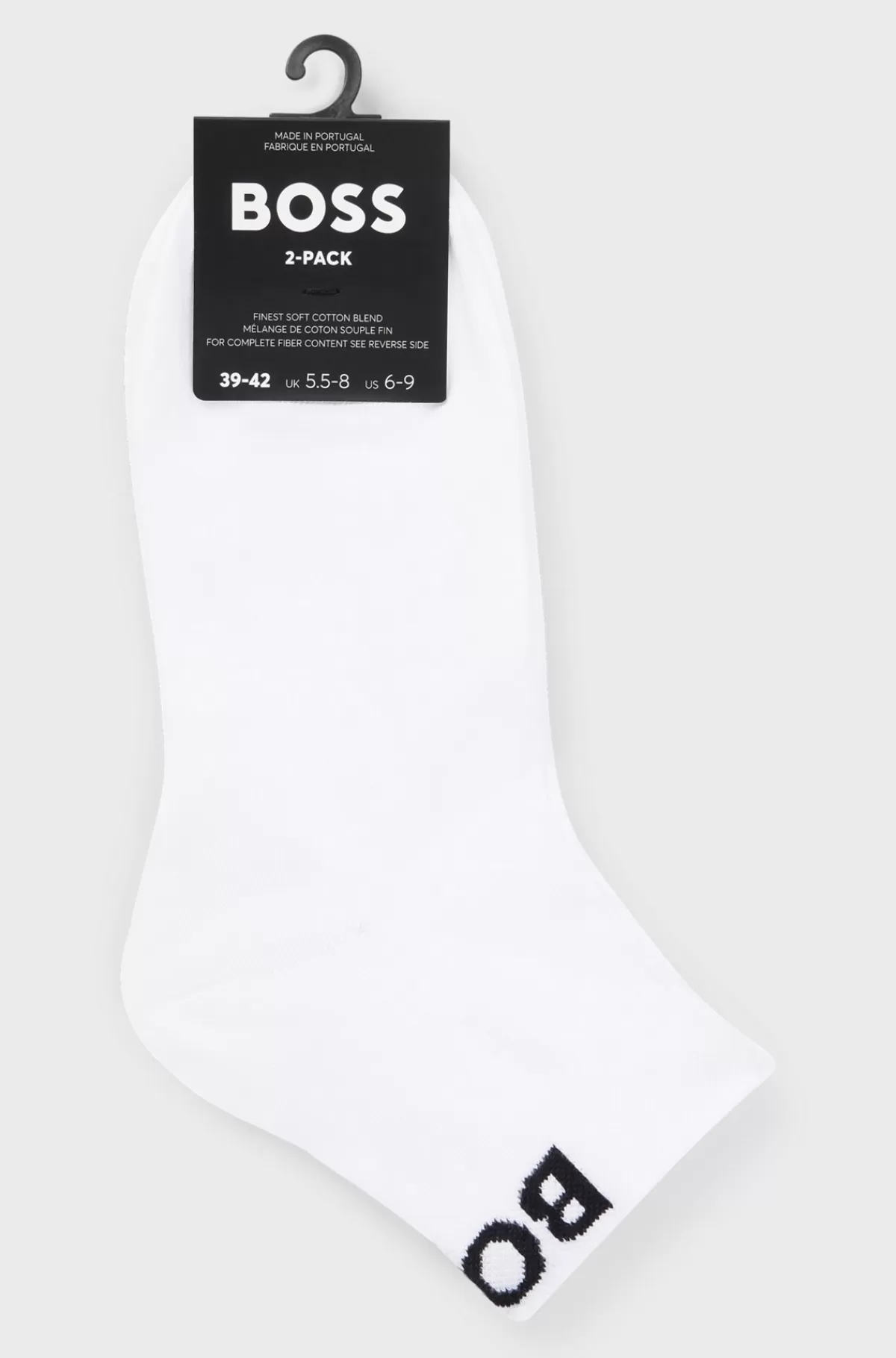 HUGO BOSS Pakke Med To Par Sokker I Trekvart Længde Med Logoer I Kontrastfarve Hvid Fashion