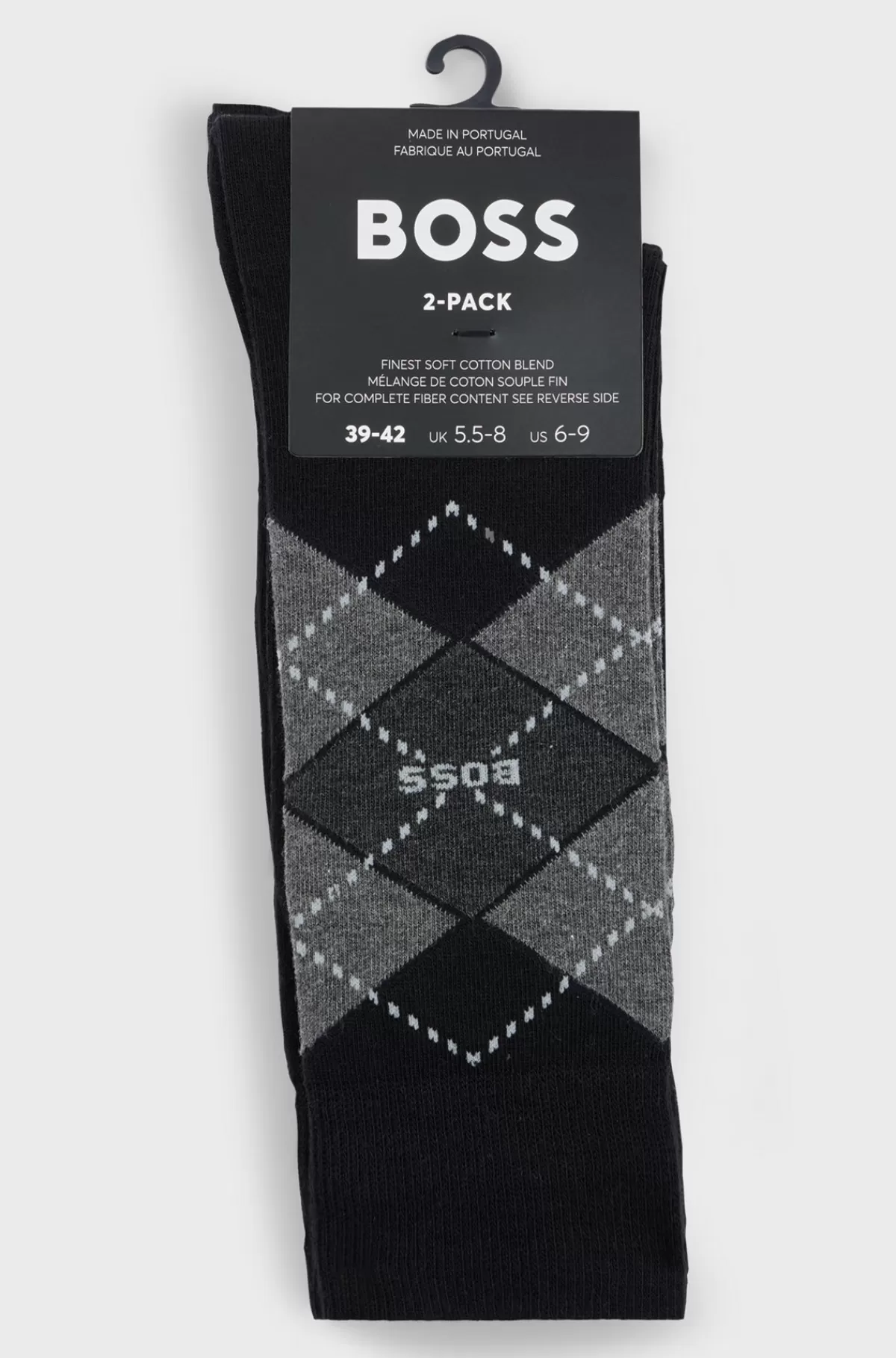 HUGO BOSS Pakke Med To Par Sokker Med Almindelig Længde I En Bomuldsblanding Sort Discount