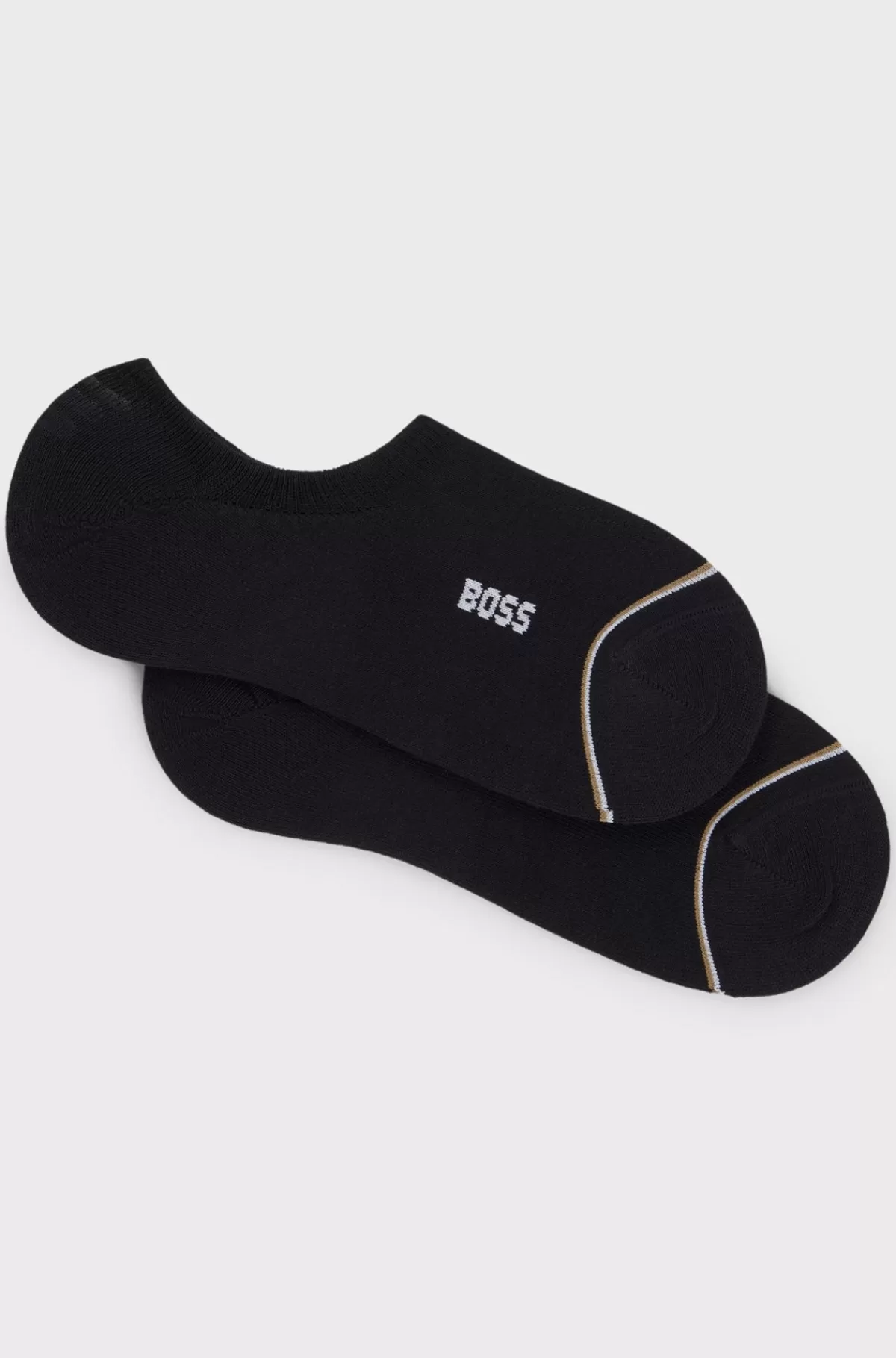 HUGO BOSS Pakke Med To Par Sokker Med Ankellængde Og Branding Sort Online