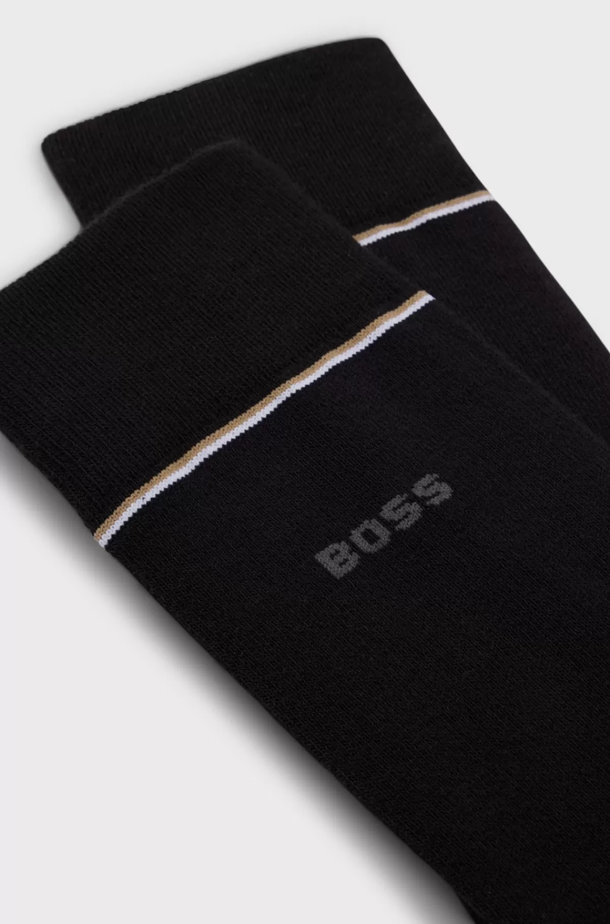 HUGO BOSS Pakke Med To Par Sokker Med Normal Længde Og Performance-stræk Sort Flash Sale