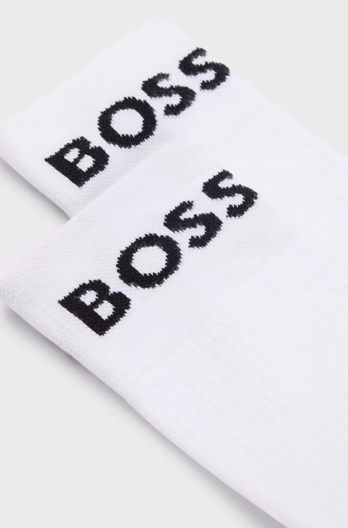 HUGO BOSS Pakke Med To Par Sokker Med Stræk Og Kvart Længde Hvid Cheap