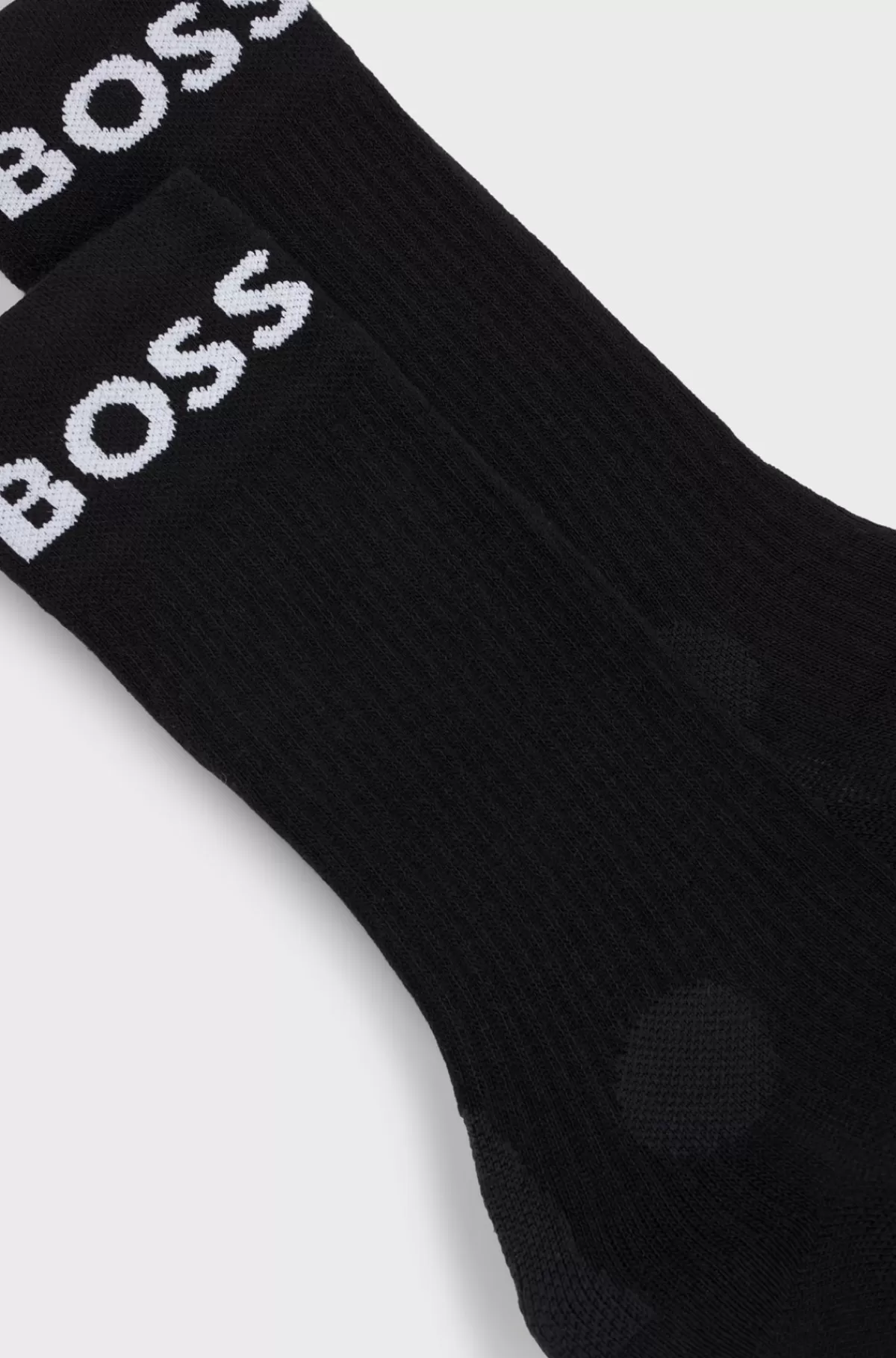 HUGO BOSS Pakke Med To Par Sokker Med Stræk Og Kvart Længde Sort Best Sale