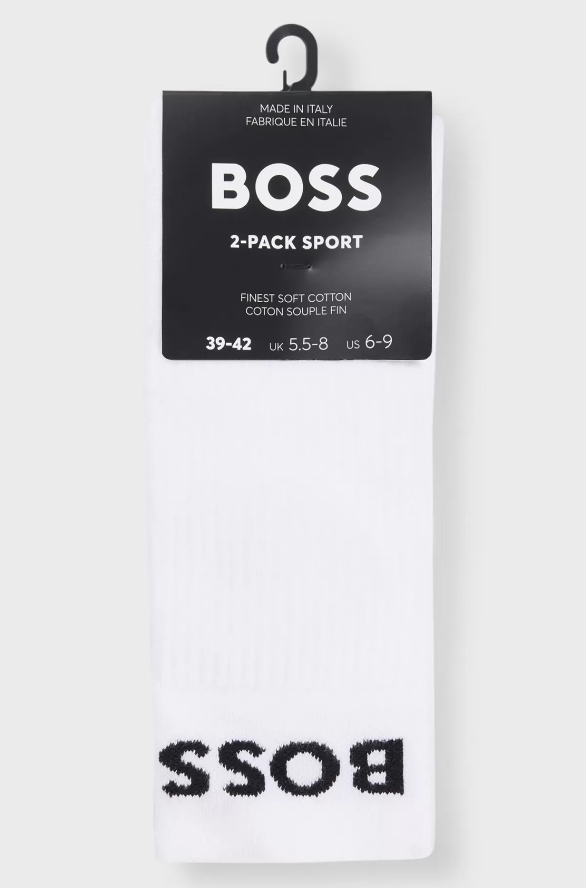 HUGO BOSS Pakke Med To Par Sokker Med Stræk Og Kvart Længde Hvid Cheap