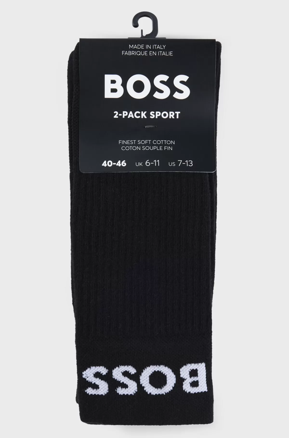 HUGO BOSS Pakke Med To Par Sokker Med Stræk Og Kvart Længde Sort Best Sale