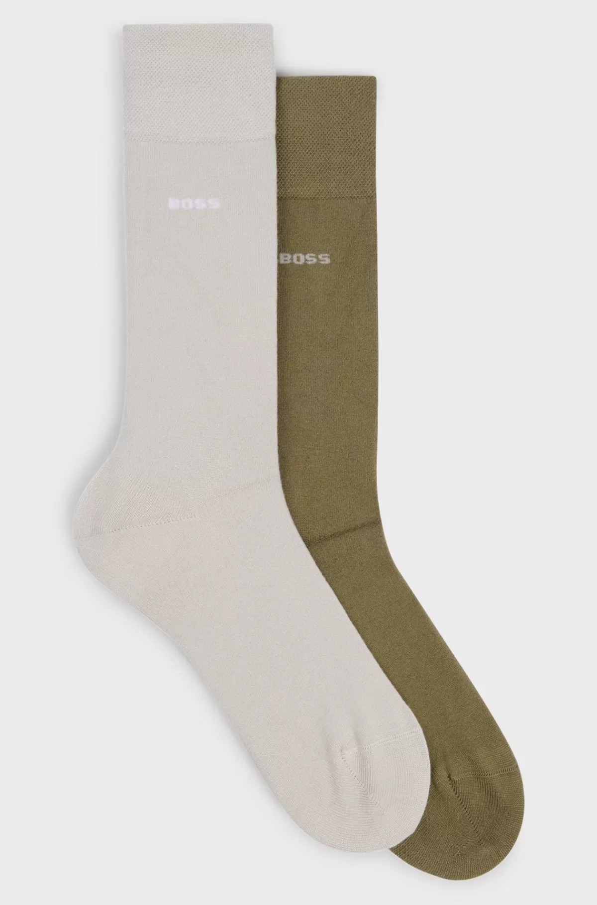 HUGO BOSS Pakke Med To Par Strømper I Almindelig Længde I Blød Bambusviskose Lysegrøn Flash Sale