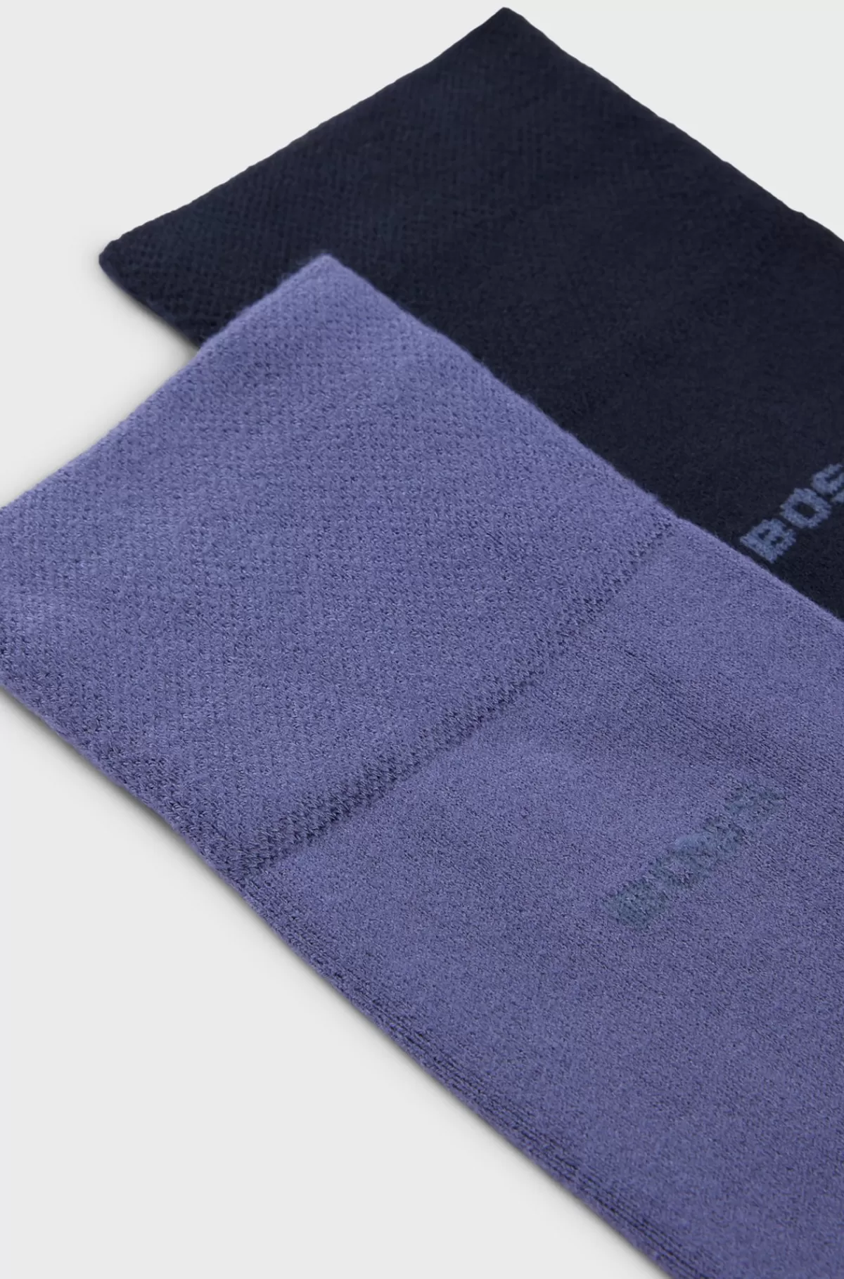 HUGO BOSS Pakke Med To Par Strømper I Almindelig Længde I Blød Bambusviskose Blå Online