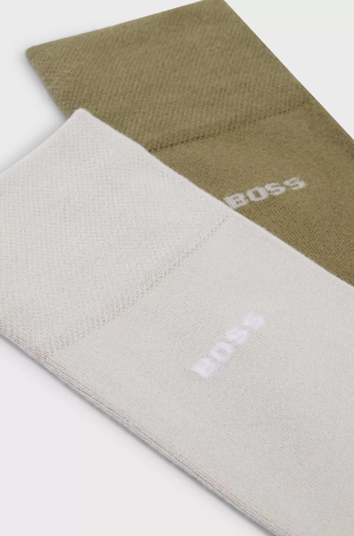 HUGO BOSS Pakke Med To Par Strømper I Almindelig Længde I Blød Bambusviskose Lysegrøn Flash Sale