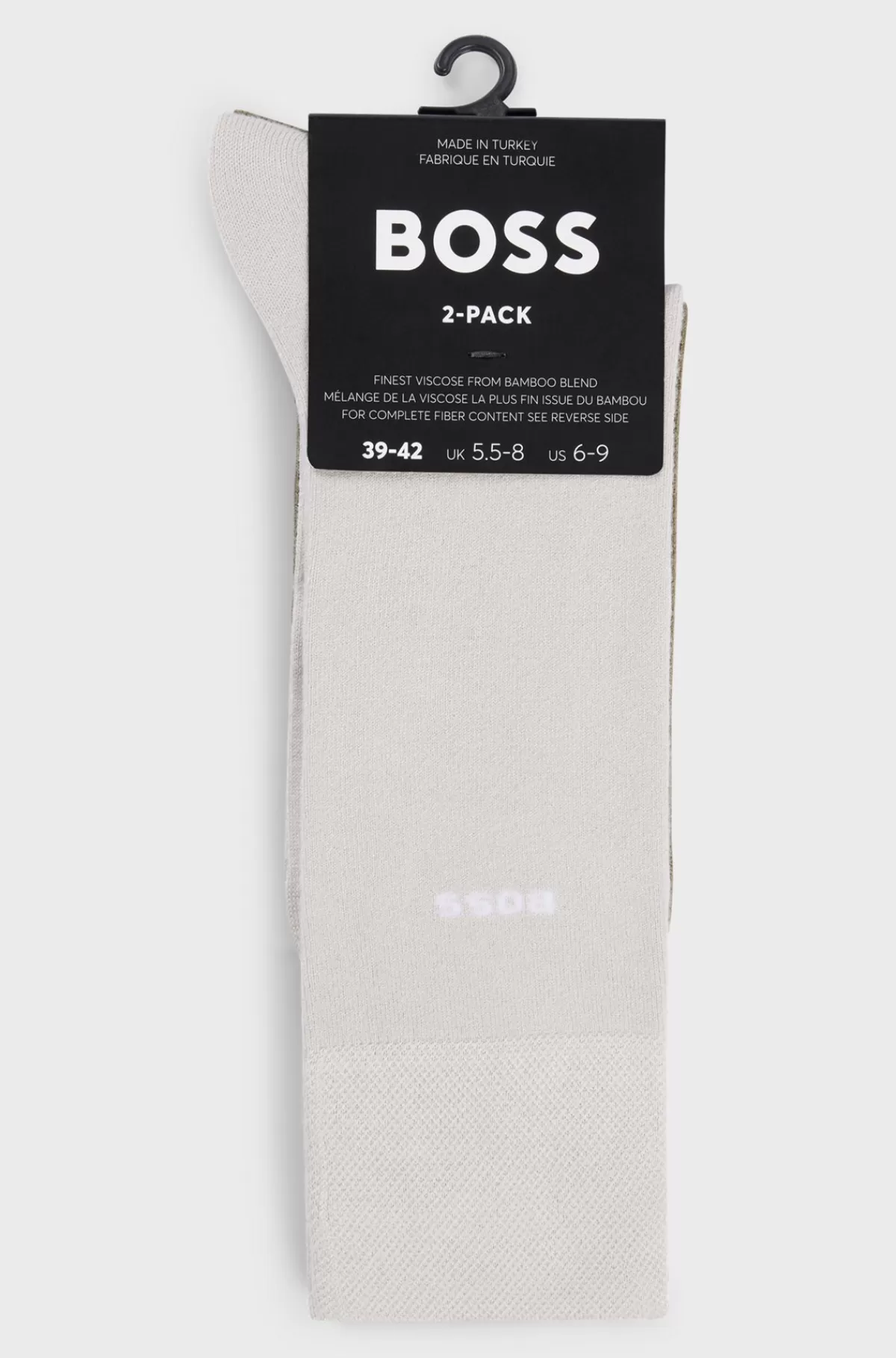 HUGO BOSS Pakke Med To Par Strømper I Almindelig Længde I Blød Bambusviskose Lysegrøn Flash Sale