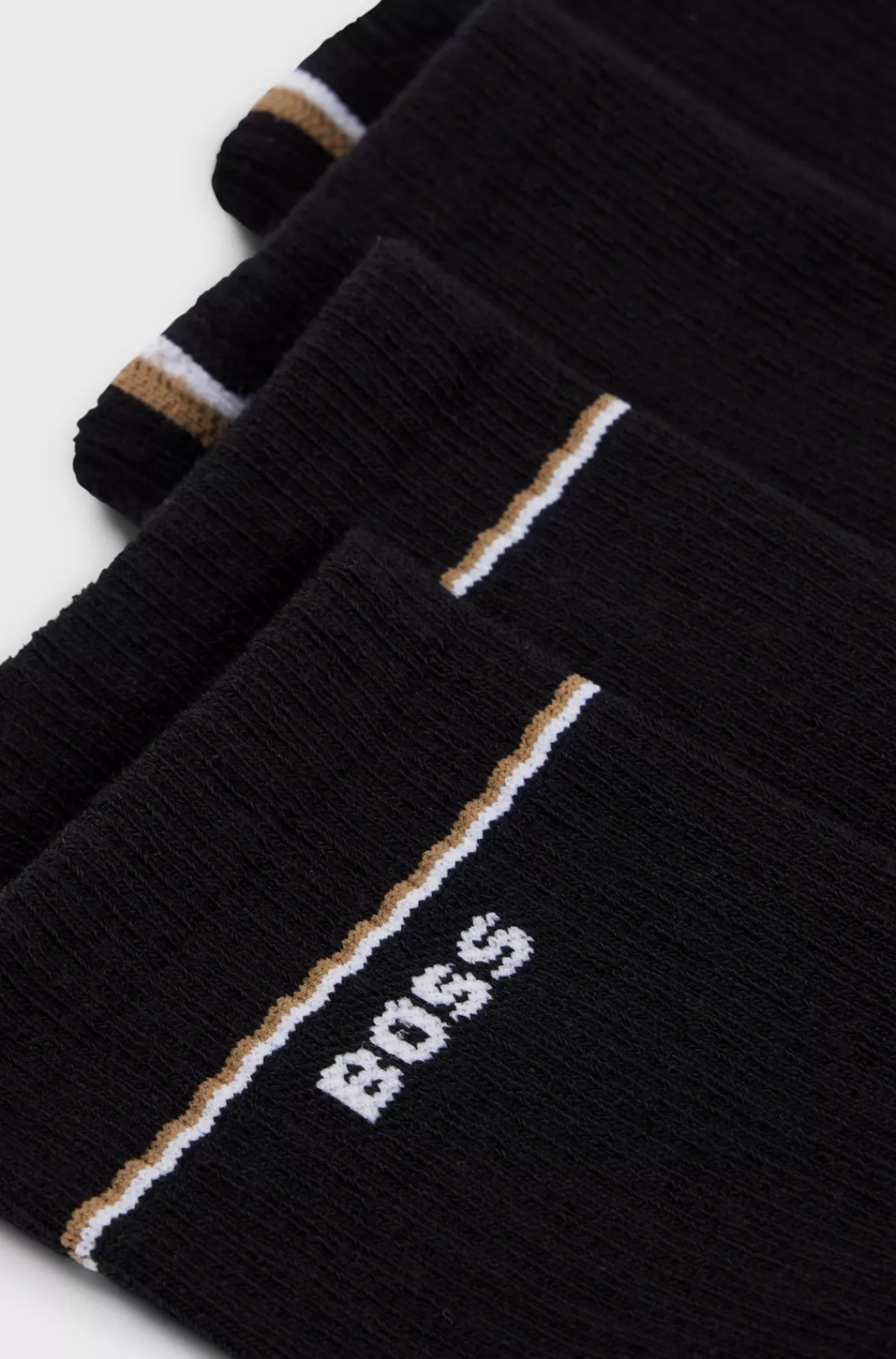 HUGO BOSS Pakke Med To Par Strømper I Kvart Længde Med Logo Sort Shop