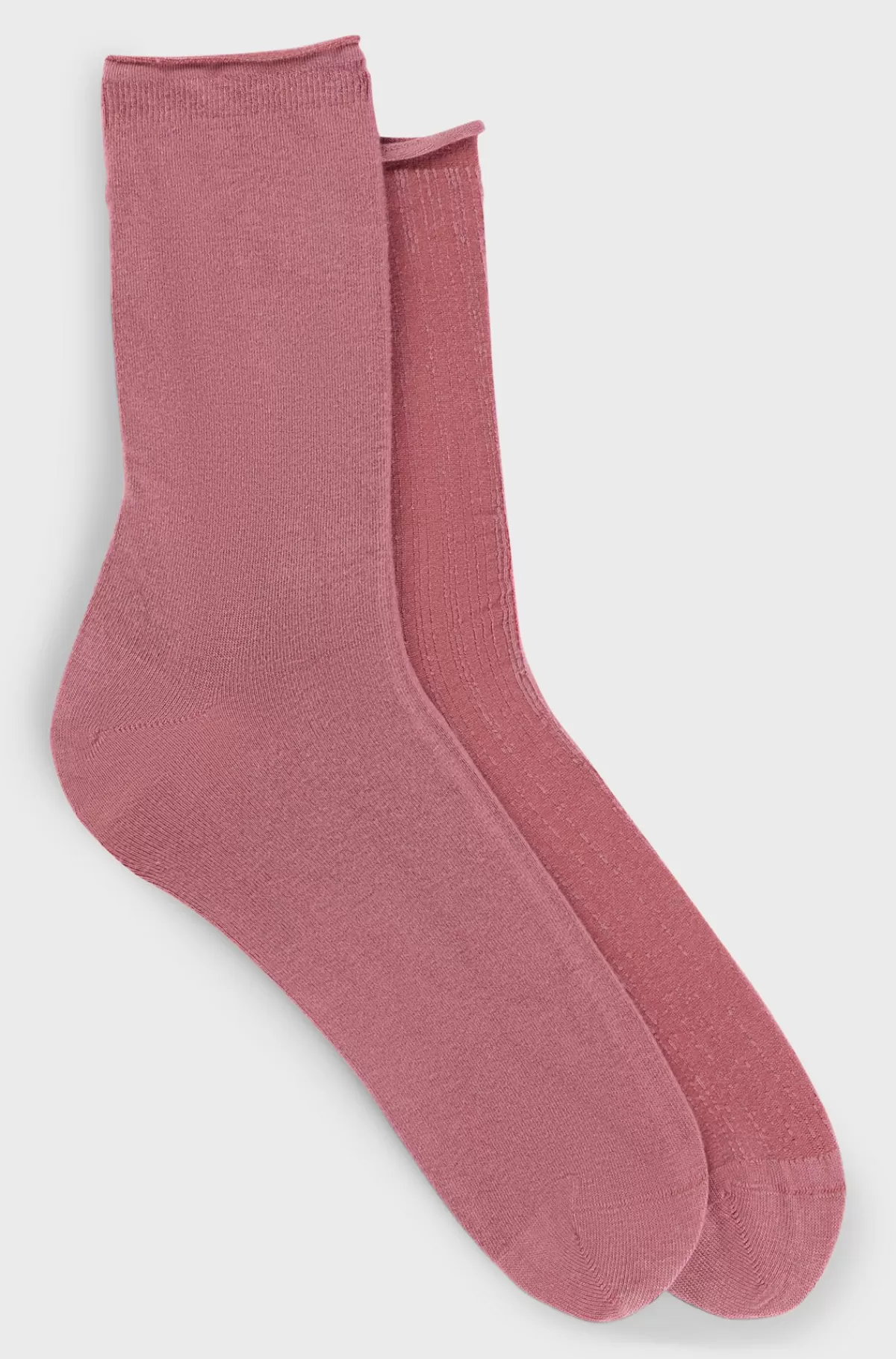 HUGO BOSS Pakke Med To Par Strømper Med Kort Længde I Garn Med Stræk Pink Online