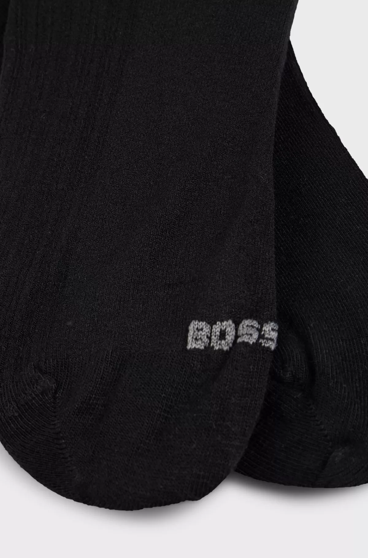 HUGO BOSS Pakke Med To Par Strømper Med Kort Længde I Garn Med Stræk Sort Best