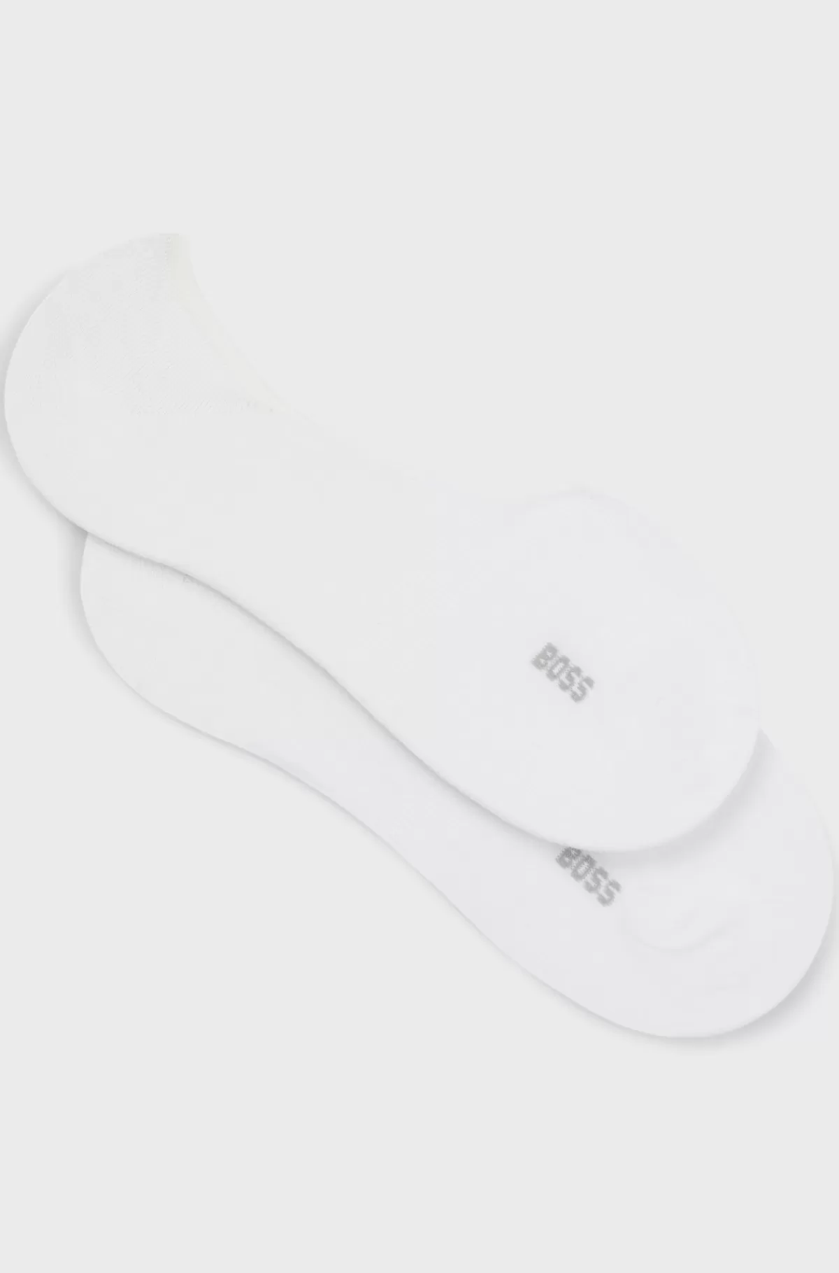 HUGO BOSS Pakke Med To Par Usynlige Strømper I En Bomuldsblanding Hvid Flash Sale