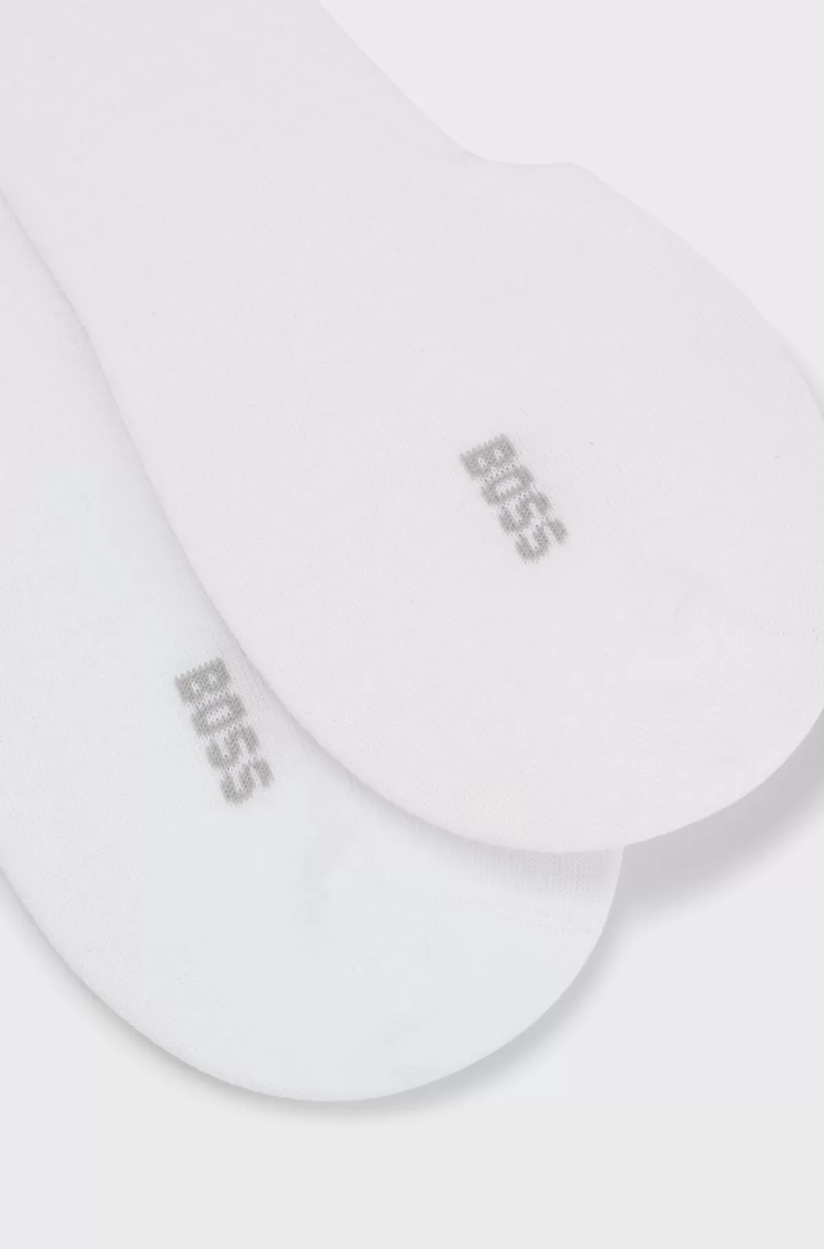 HUGO BOSS Pakke Med To Par Usynlige Strømper I En Bomuldsblanding Hvid Flash Sale