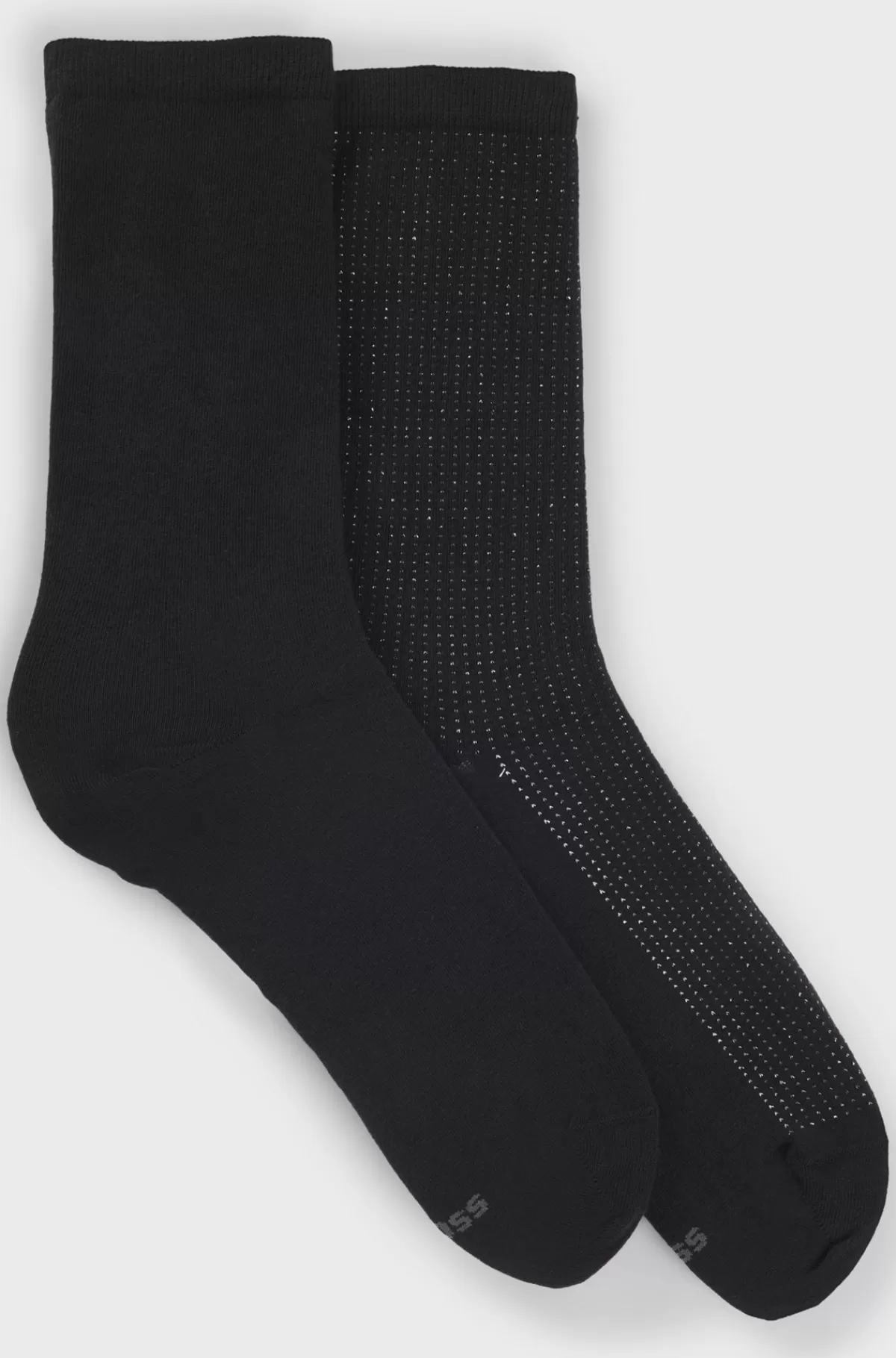 HUGO BOSS Pakke Med To Strømper I Almindelig Længde Fremstillet I Bomuldsblanding Sort Cheap