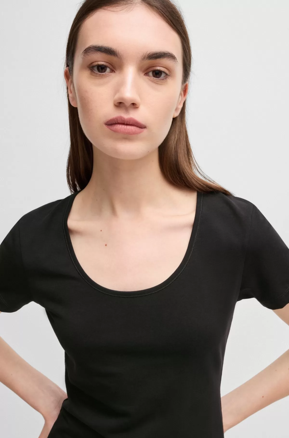 HUGO BOSS Pakke Med To T-shirts I Bomuld Med Stræk Og Logo Sort Hot