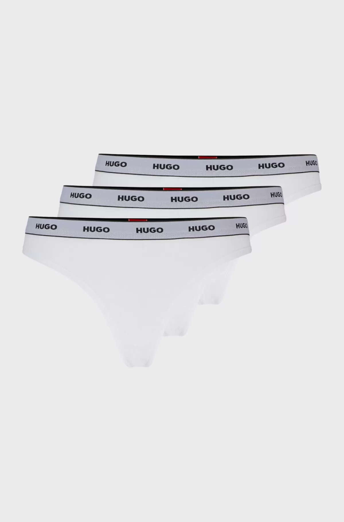 HUGO BOSS Pakke Med Tre G-strenge Med Brandet Linning Hvid Store