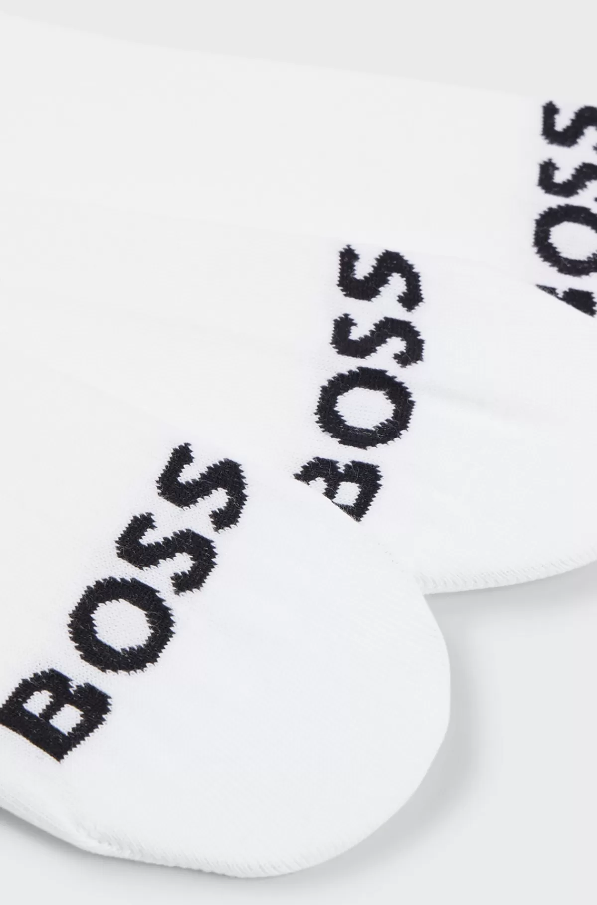 HUGO BOSS Pakke Med Tre Par Ankelsokker I Ankellængde Med Logoer I Kontrastfarve Hvid Best Sale