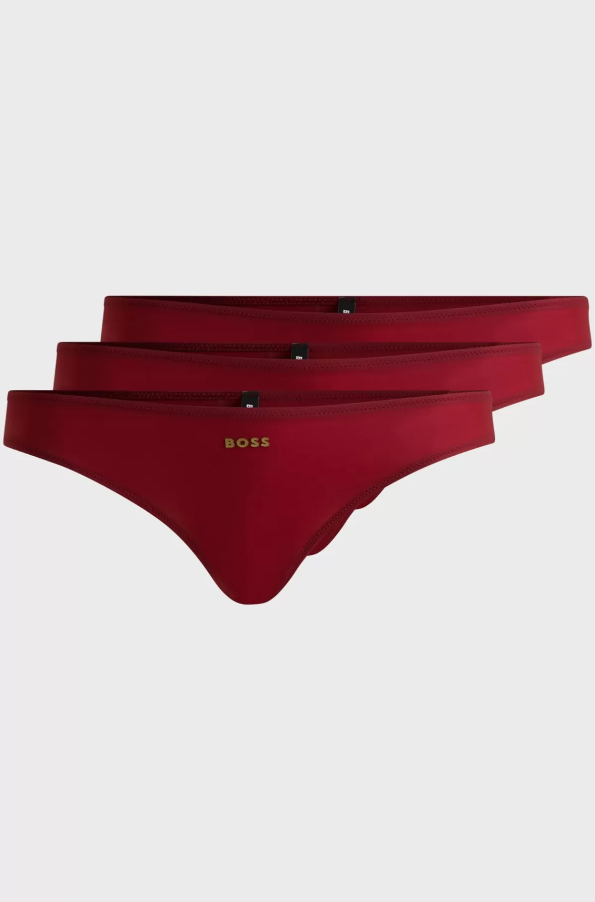 HUGO BOSS Pakke Med Tre Par G-strengstrusser Med Logo Mørkerød New