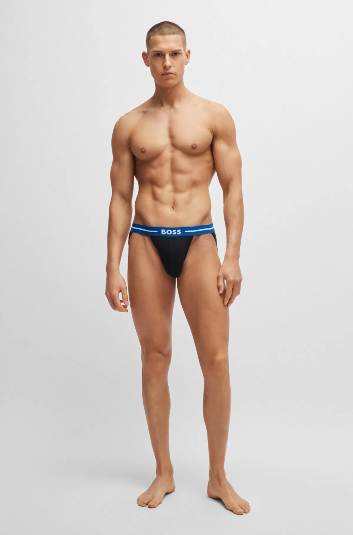 HUGO BOSS Pakke Med Tre Par Jockstraps I Bomuld Med Stræk Og Linning Med Logo Sort Cheap