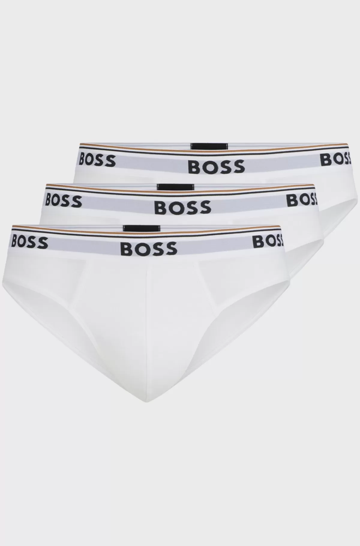 HUGO BOSS Pakke Med Tre Par Underbukser I Bomuld Med Stræk Med Logo-linning Hvid Cheap