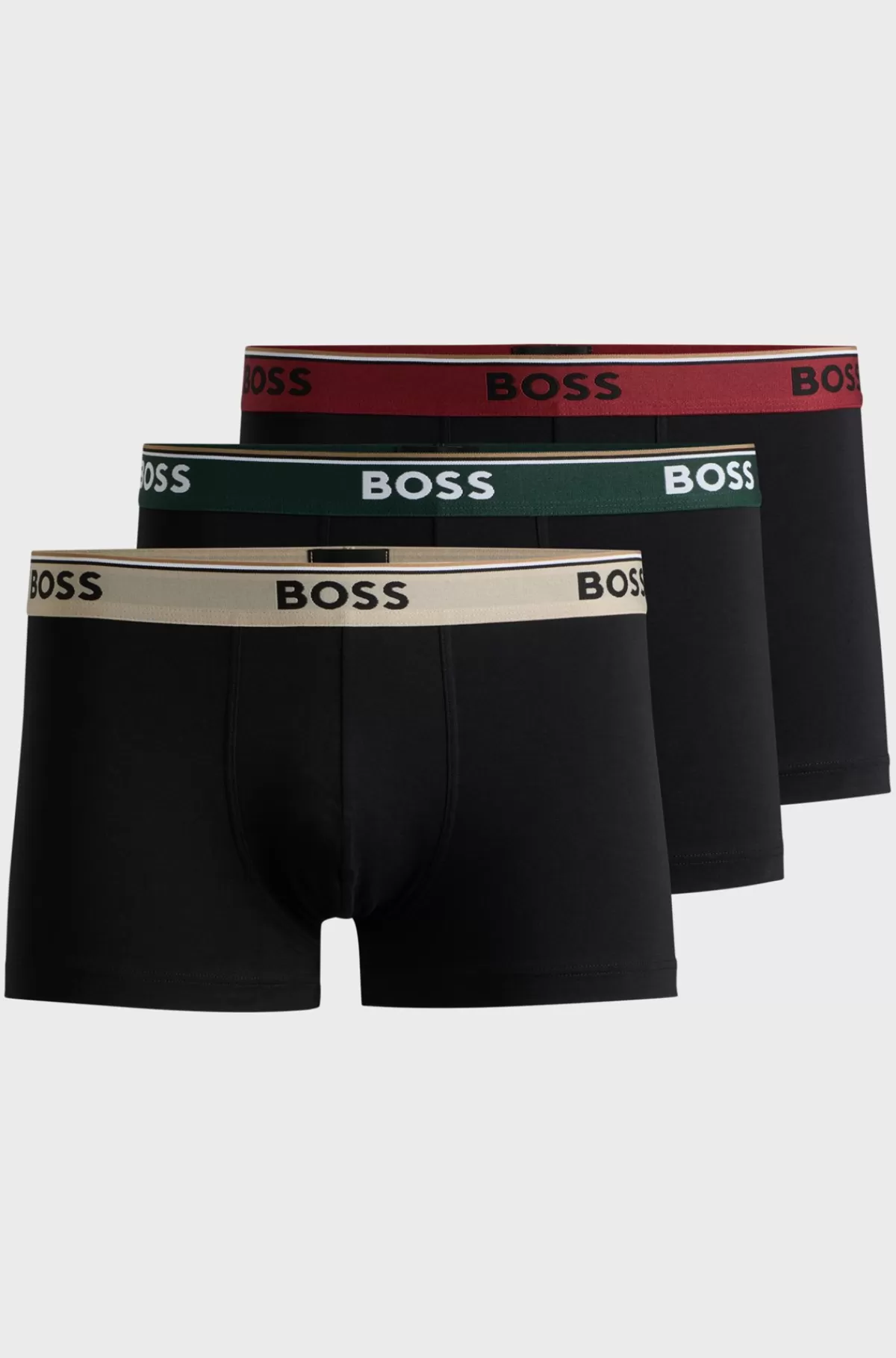 HUGO BOSS Pakke Med Tre Par Underbukser I Bomuld Med Stræk Og Linning Med Logo Sort Best Sale
