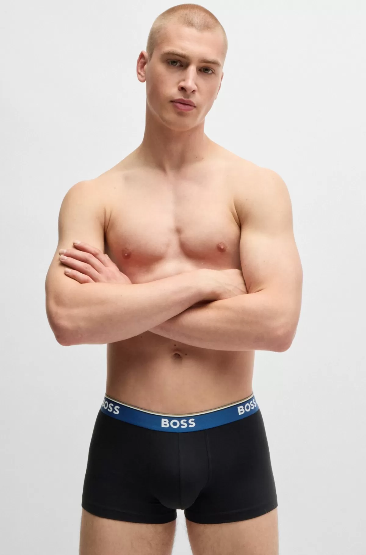 HUGO BOSS Pakke Med Tre Par Underbukser I Bomuld Med Stræk Og Linning Med Logo Sort Shop