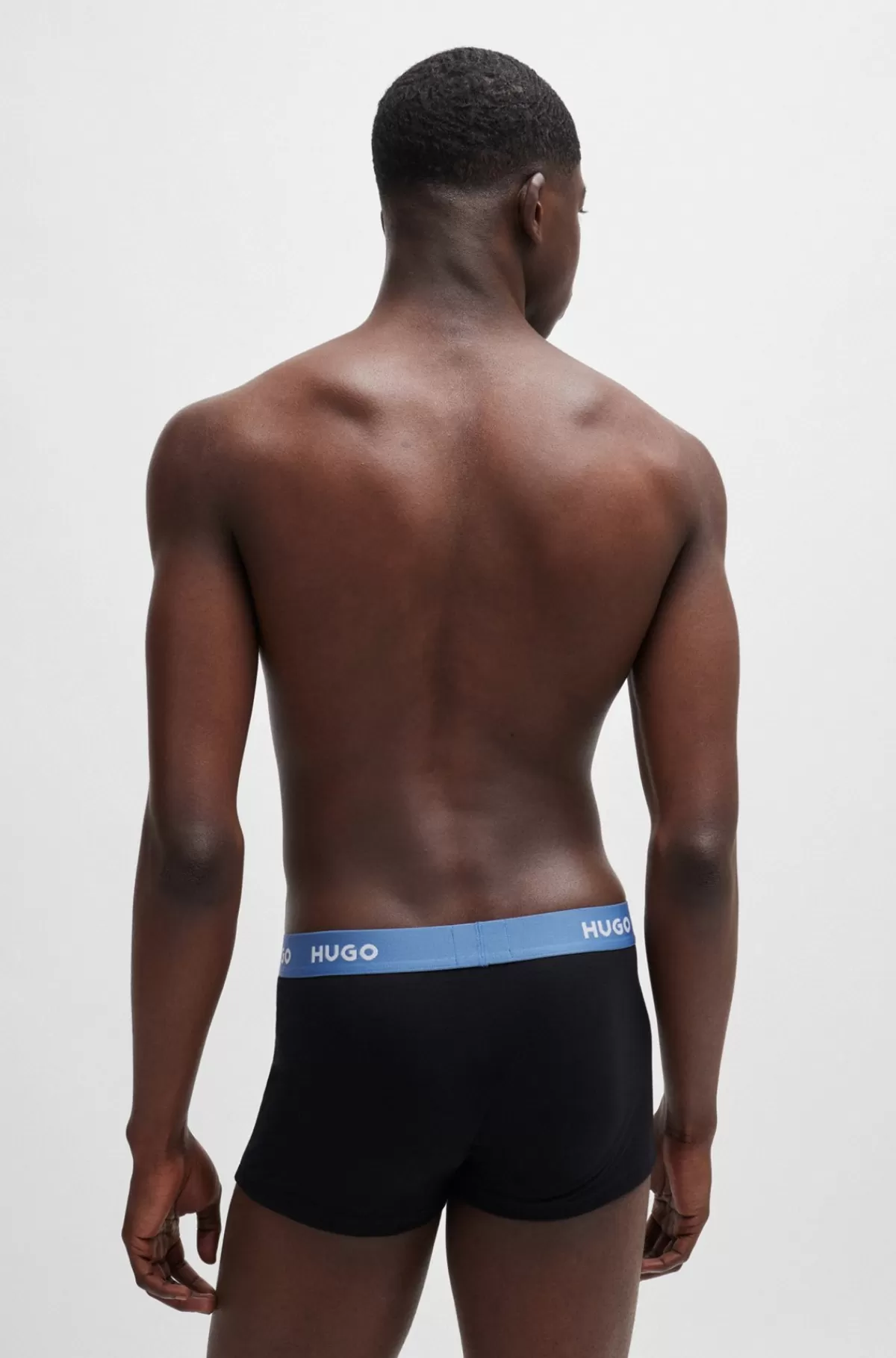 HUGO BOSS Pakke Med Tre Par Underbukser I Bomuld Med Stræk Og Linning Med Logo Sort Fashion