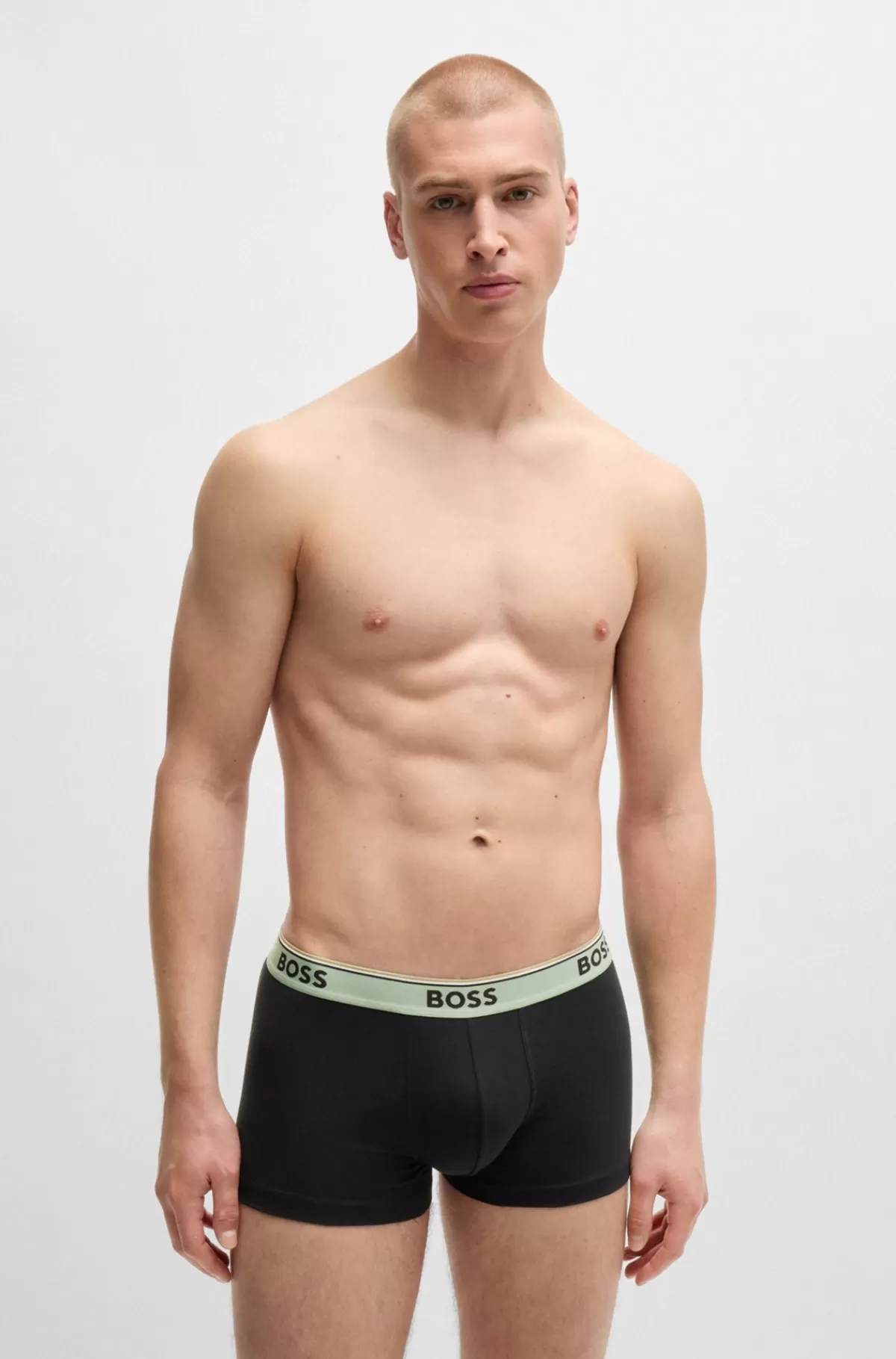 HUGO BOSS Pakke Med Tre Par Underbukser I Bomuld Med Stræk Og Linning Med Logo Sort Shop