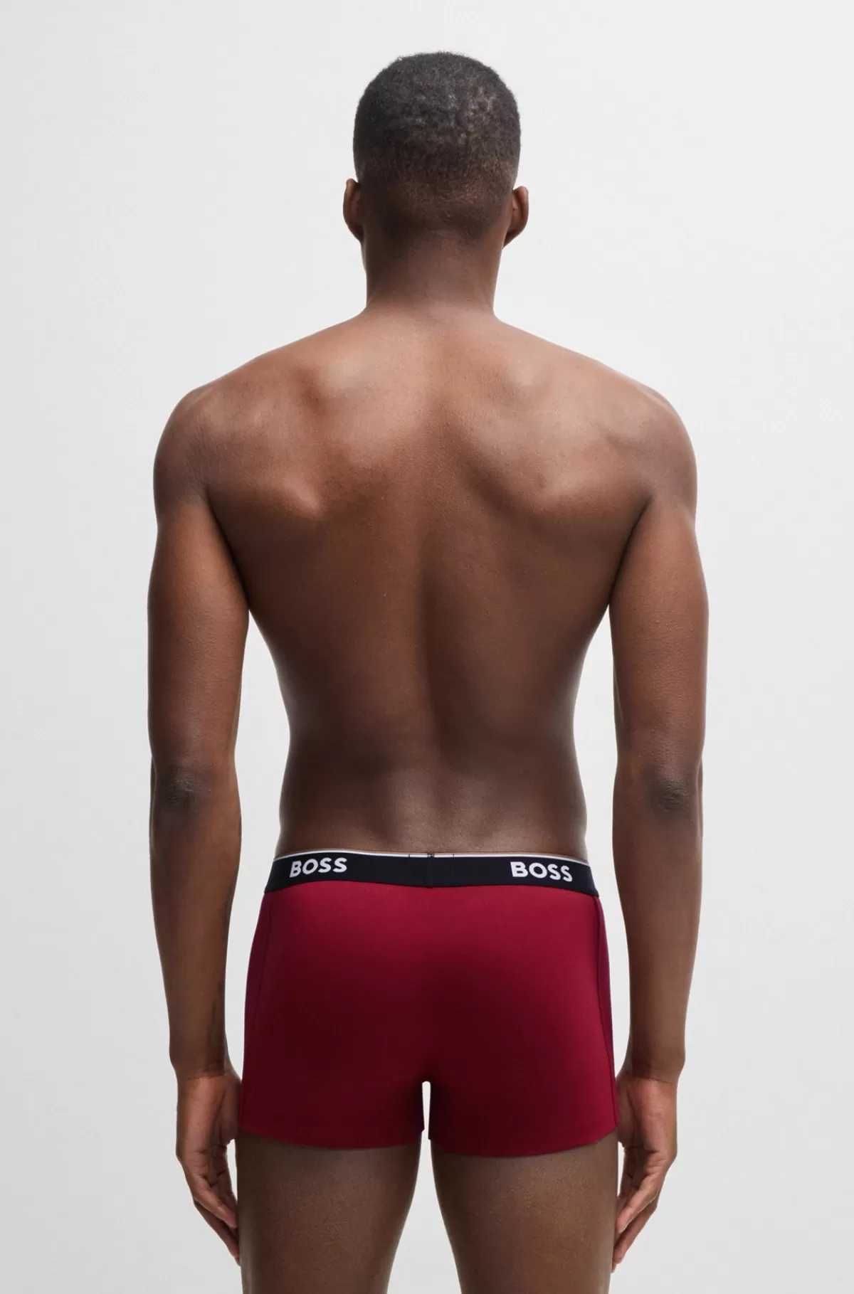 HUGO BOSS Pakke Med Tre Par Underbukser I Bomuld Med Stræk Og Linning Med Logo Rød/mørkeblå Shop