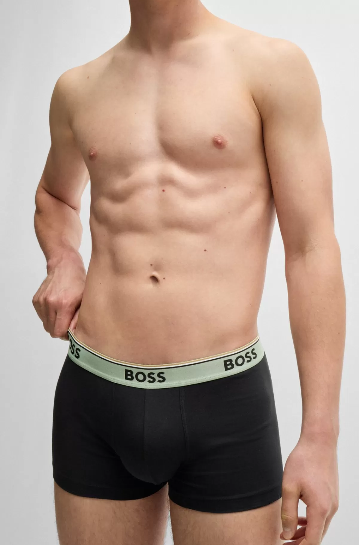 HUGO BOSS Pakke Med Tre Par Underbukser I Bomuld Med Stræk Og Linning Med Logo Sort Shop