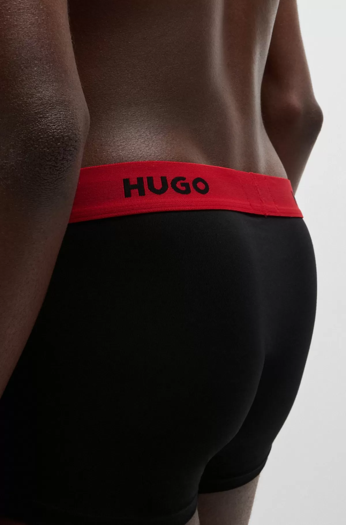 HUGO BOSS Pakke Med Tre Par Underbukser I Bomuld Med Stræk Og Linning Med Logo Hvid/sort Store