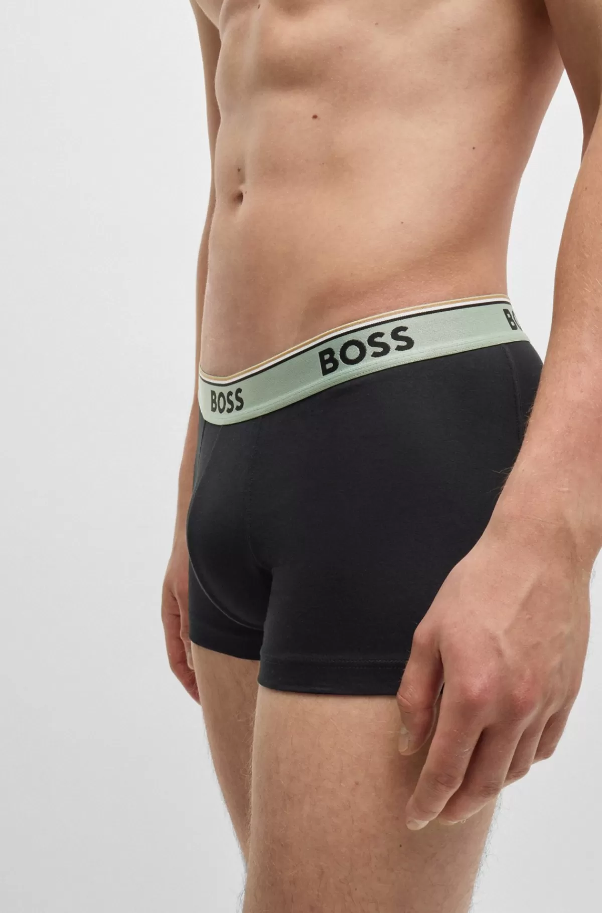 HUGO BOSS Pakke Med Tre Par Underbukser I Bomuld Med Stræk Og Linning Med Logo Sort Shop