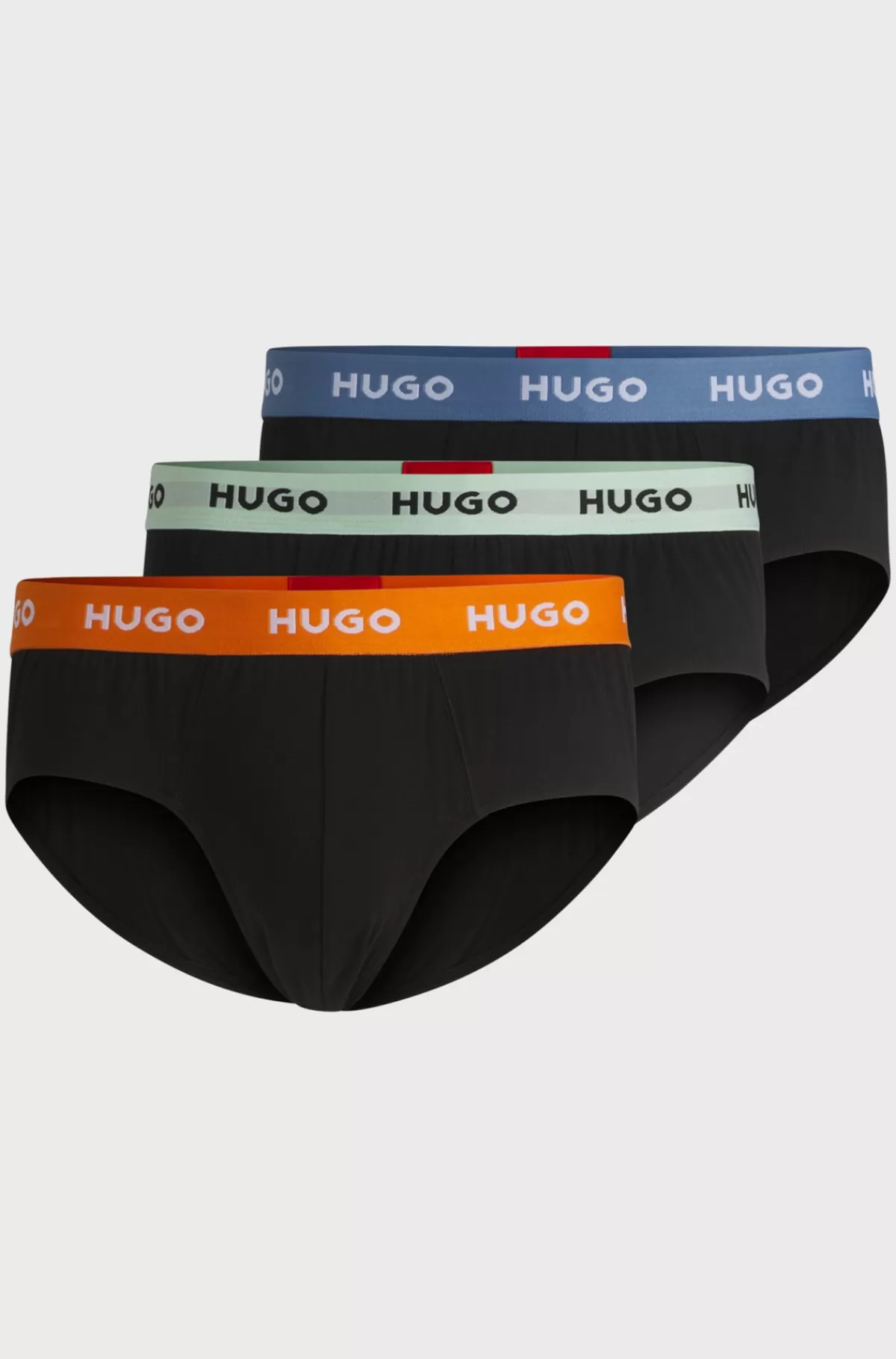 HUGO BOSS Pakke Med Tre Par Underbukser I Bomuld Med Stræk Og Logolinning Sort Discount