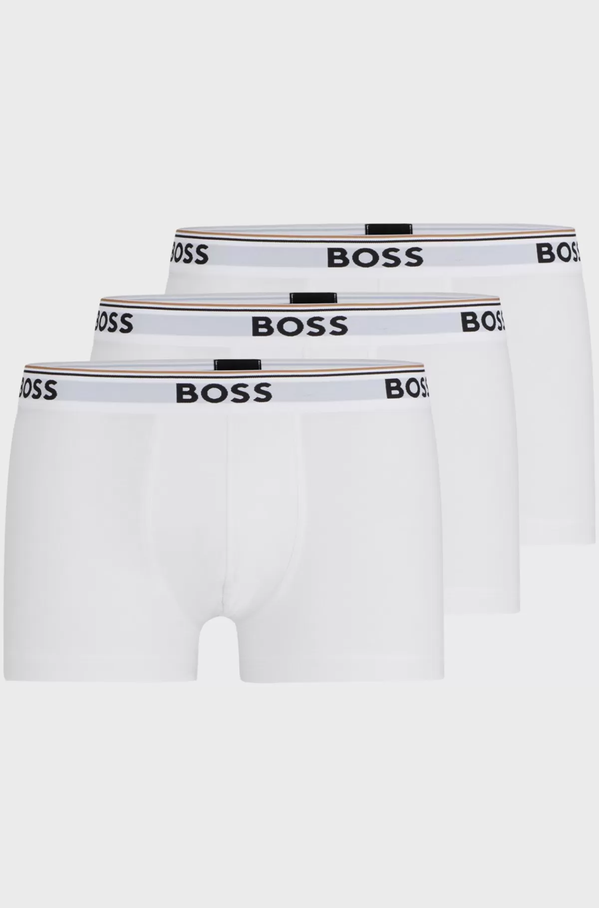 HUGO BOSS Pakke Med Tre Par Underbukser I Bomuld Med Stræk Og Logolinning Hvid Outlet
