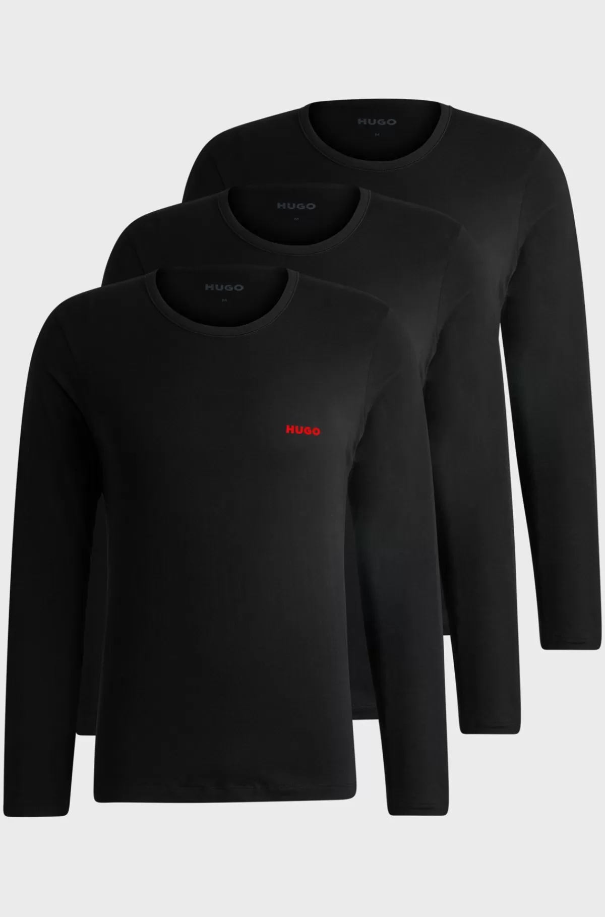 HUGO BOSS Pakke Med Tre Toppe Til Undertøj I Bomuld Og Med Logo Sort Online