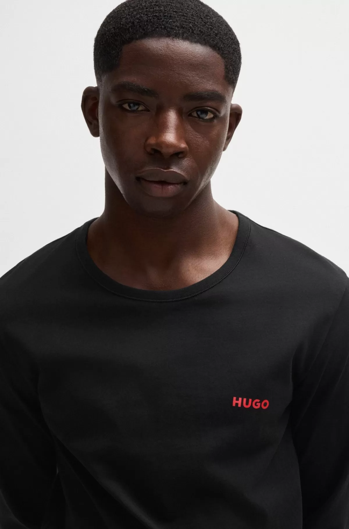 HUGO BOSS Pakke Med Tre Toppe Til Undertøj I Bomuld Og Med Logo Sort Online