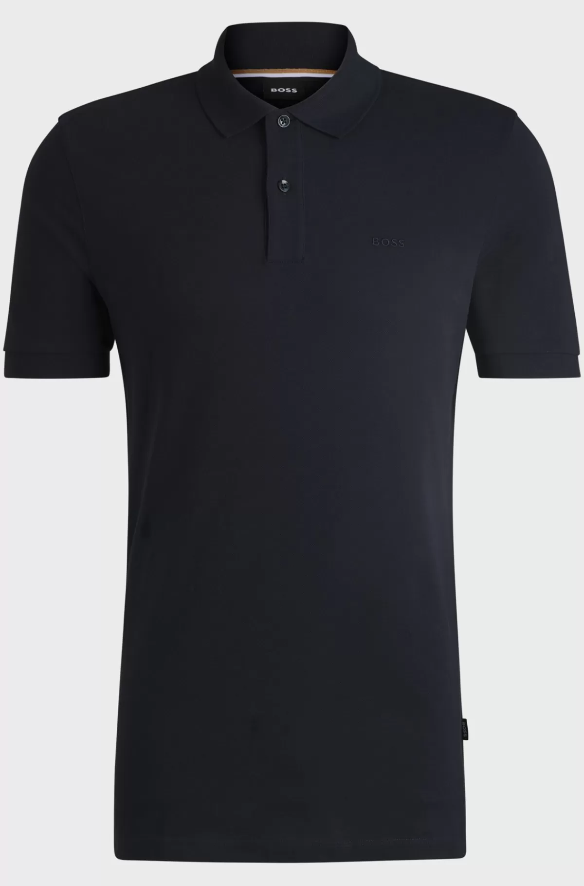 HUGO BOSS Pallas Poloshirt Med Regular Fit I Bomuld Med Broderet Logo Mørkeblå Shop