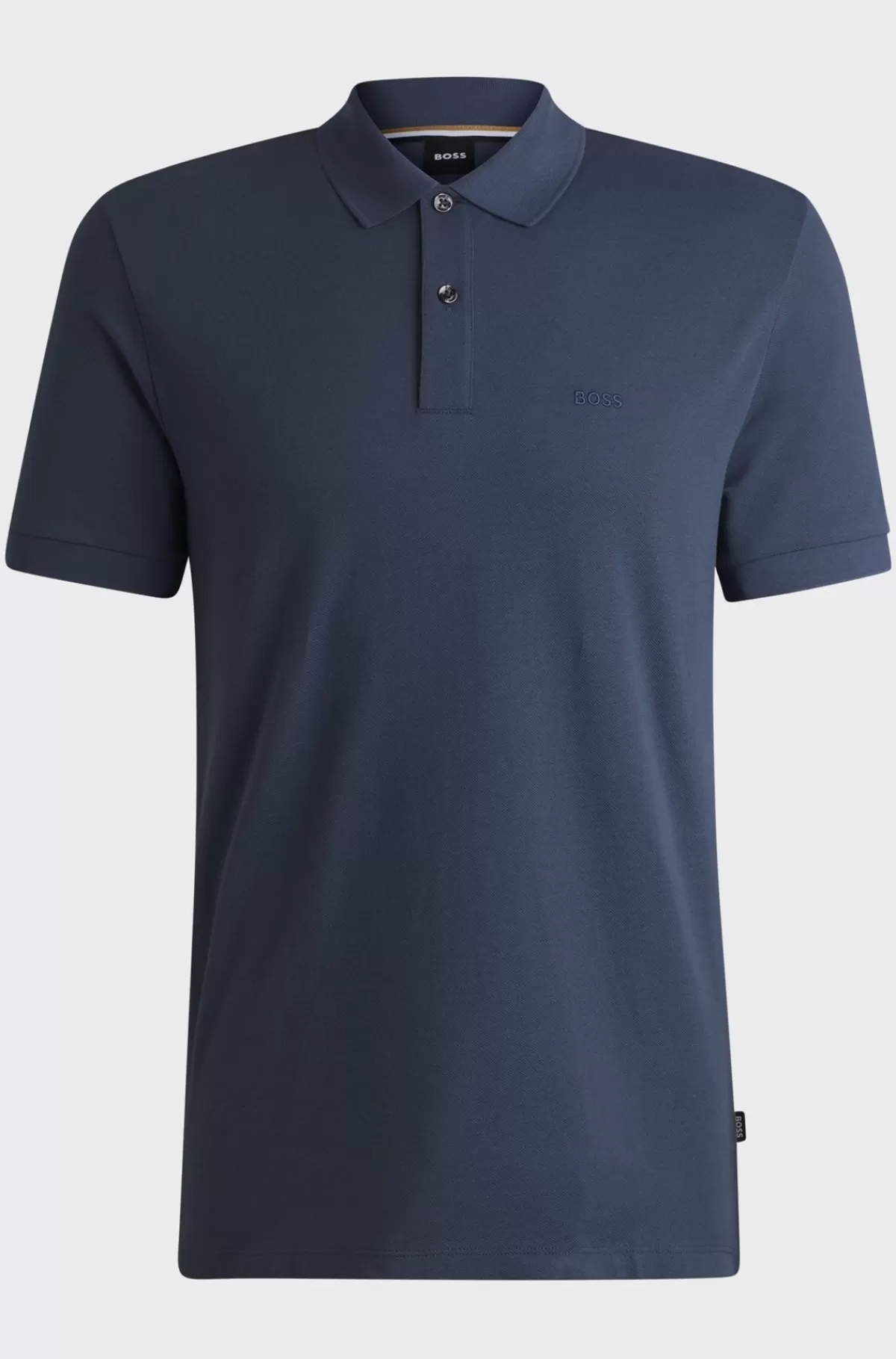 HUGO BOSS Pallas Poloshirt Med Regular Fit I Bomuld Med Broderet Logo Blå Best