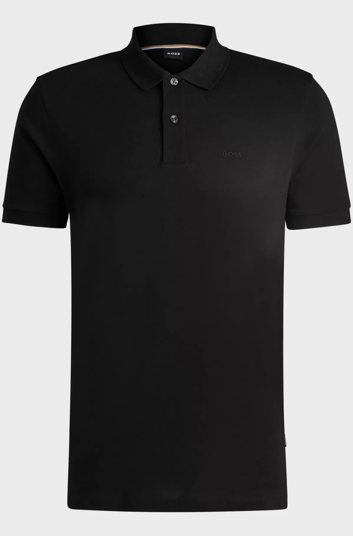 HUGO BOSS Pallas Poloshirt Med Regular Fit I Bomuld Med Broderet Logo Sort Fashion