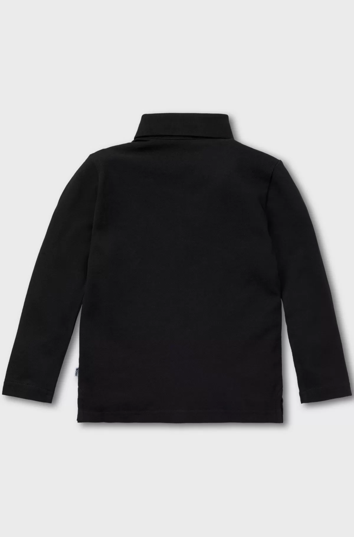 HUGO BOSS Poloshirt Med Lange ærmer Og Stribet Skjult Stolpe Til Børn Sort Clearance