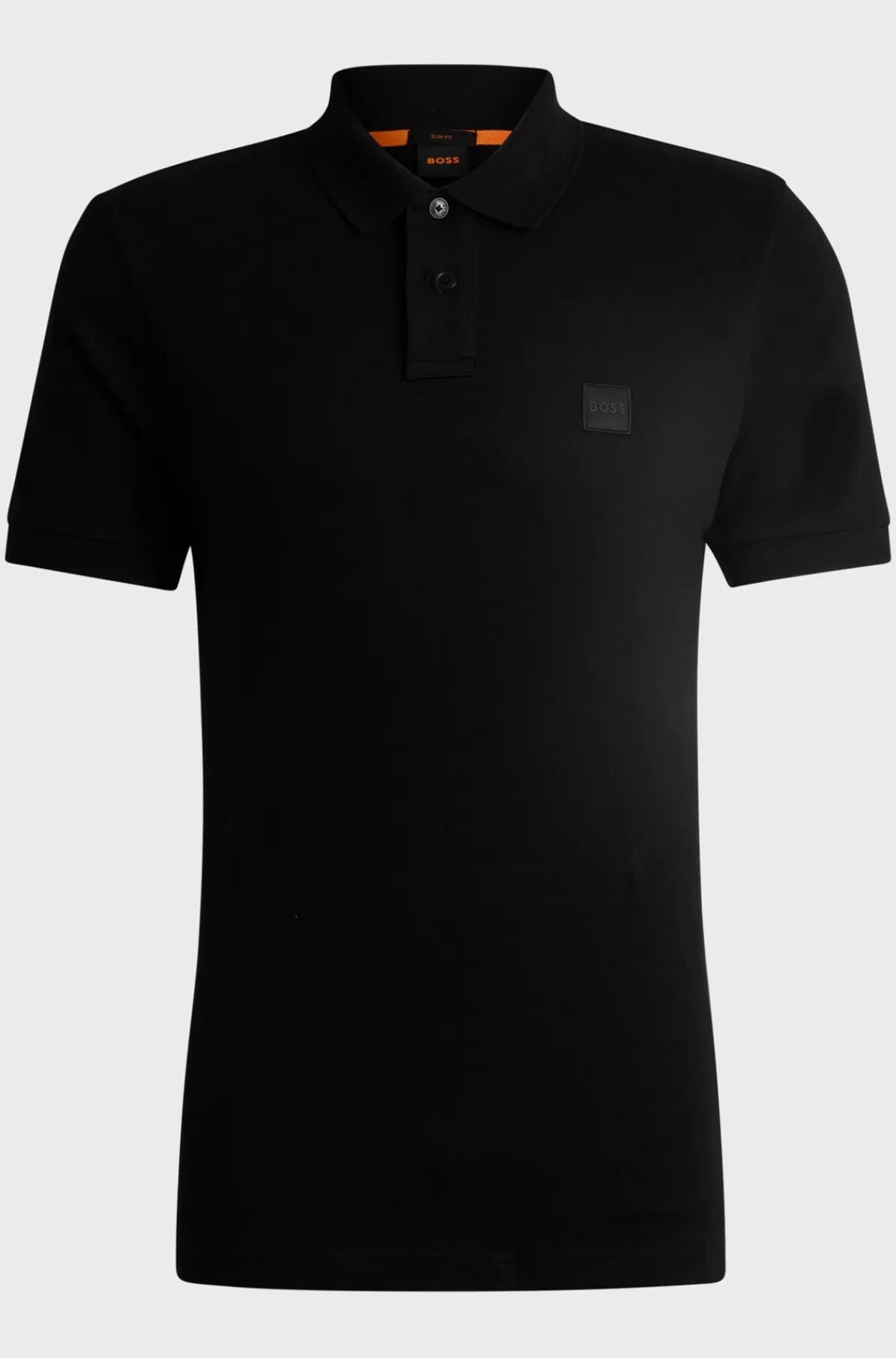 HUGO BOSS Poloshirt Med Slim Fit I Bomuld Med Stræk Og Logomærke Sort Fashion
