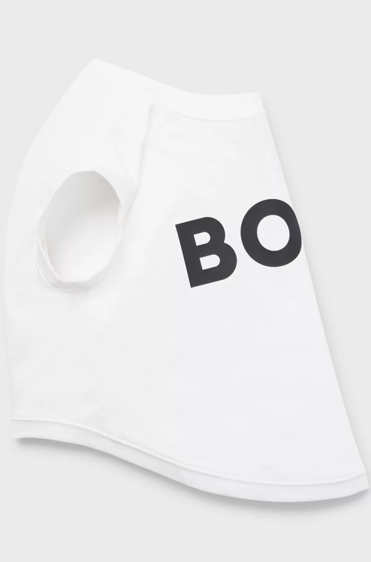 HUGO BOSS Poloshirt Til Hunde I Merceriseret Bomuld Og Med Logo I Kontrastfarve Hvid Clearance