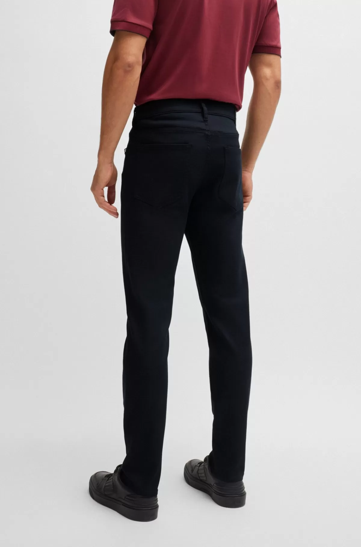 HUGO BOSS Porsche X BOSS Jeans Med Tapered Fit I Performance-denim Mørkeblå Online