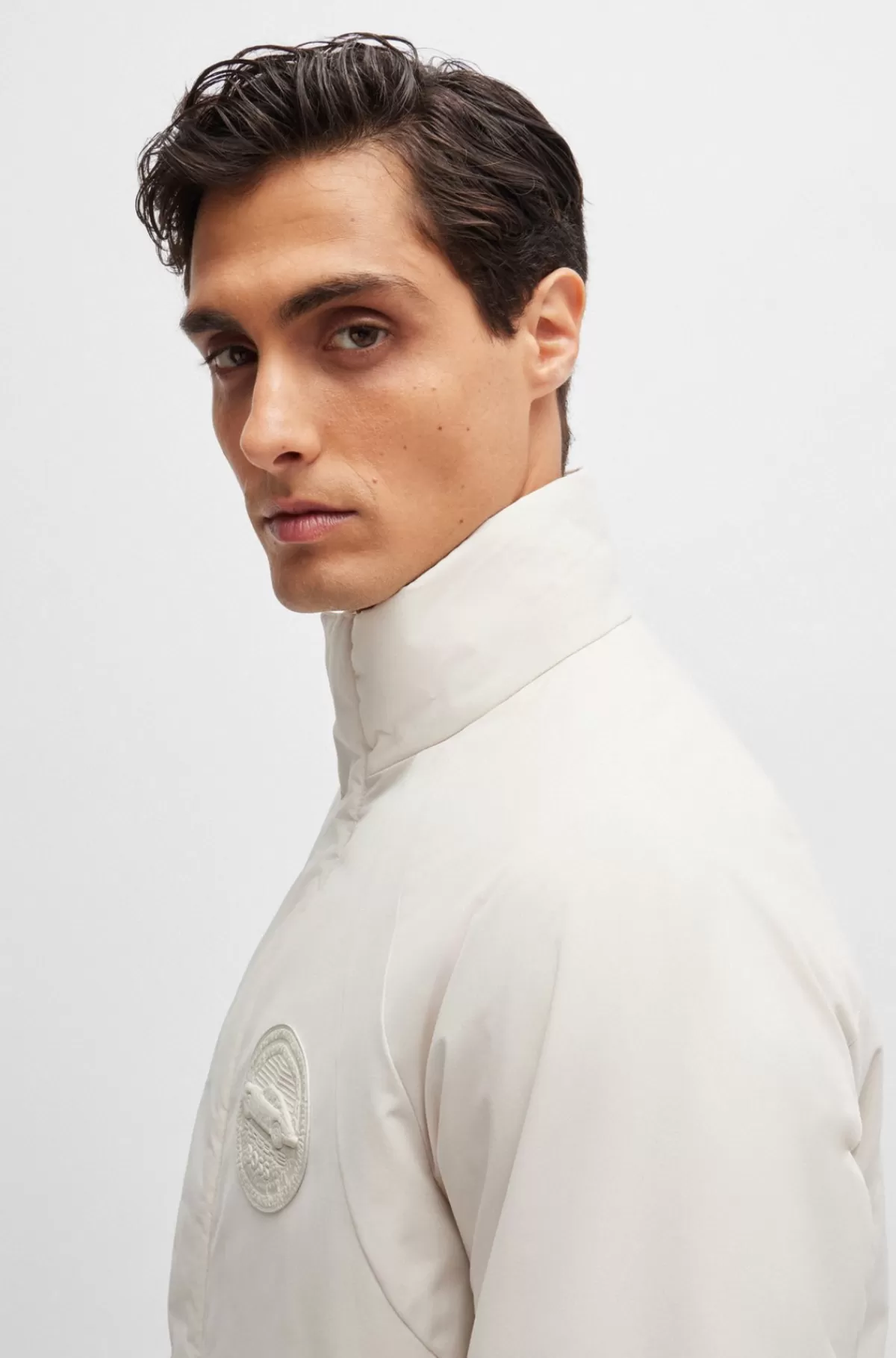 HUGO BOSS Porsche X BOSS Vandskyende Jakke Med Særlig Branding Naturlig Hot