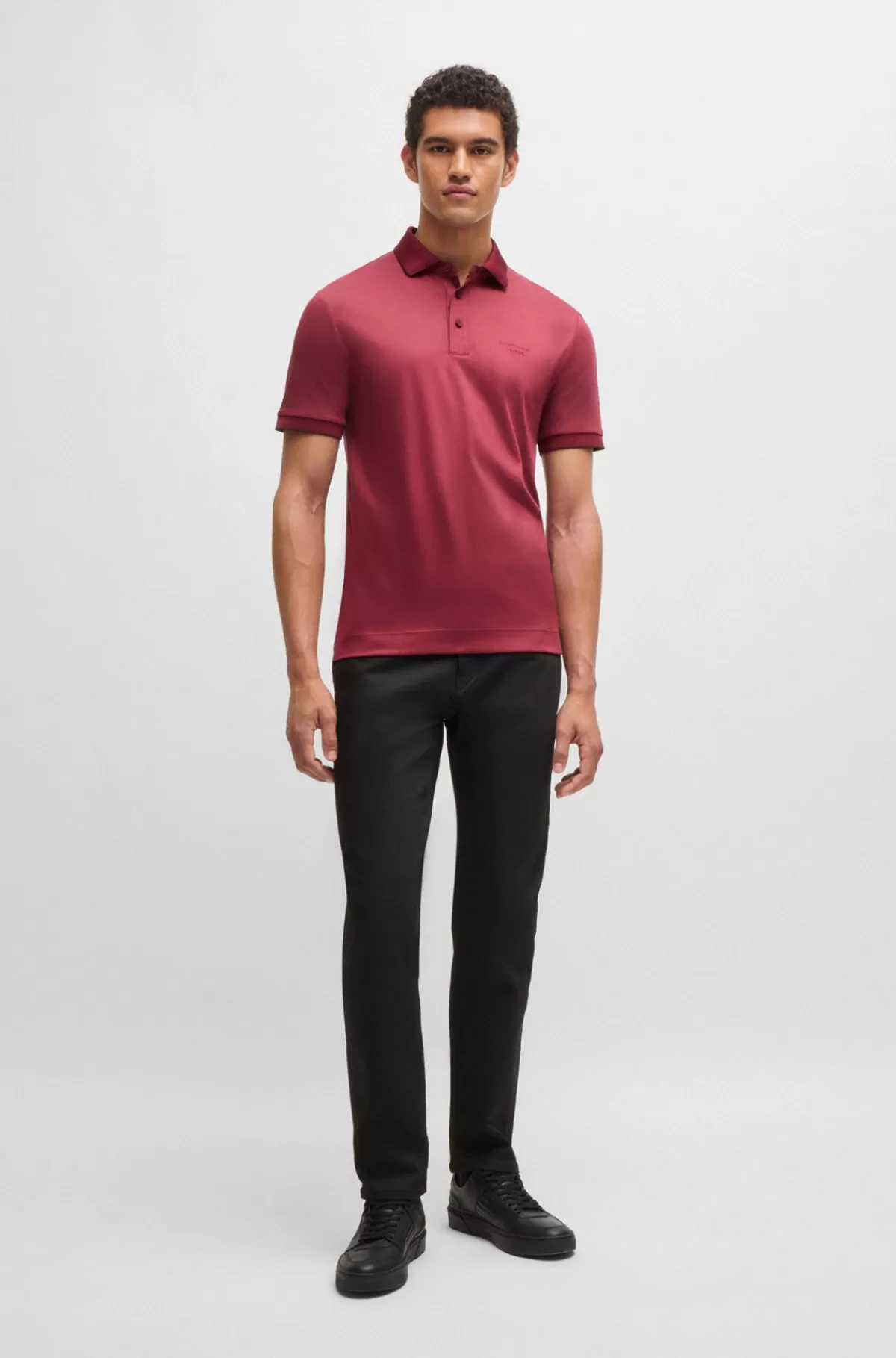 HUGO BOSS Porsche X BOSS-jeans I Performance-denim Med Tapered Fit Sort Discount