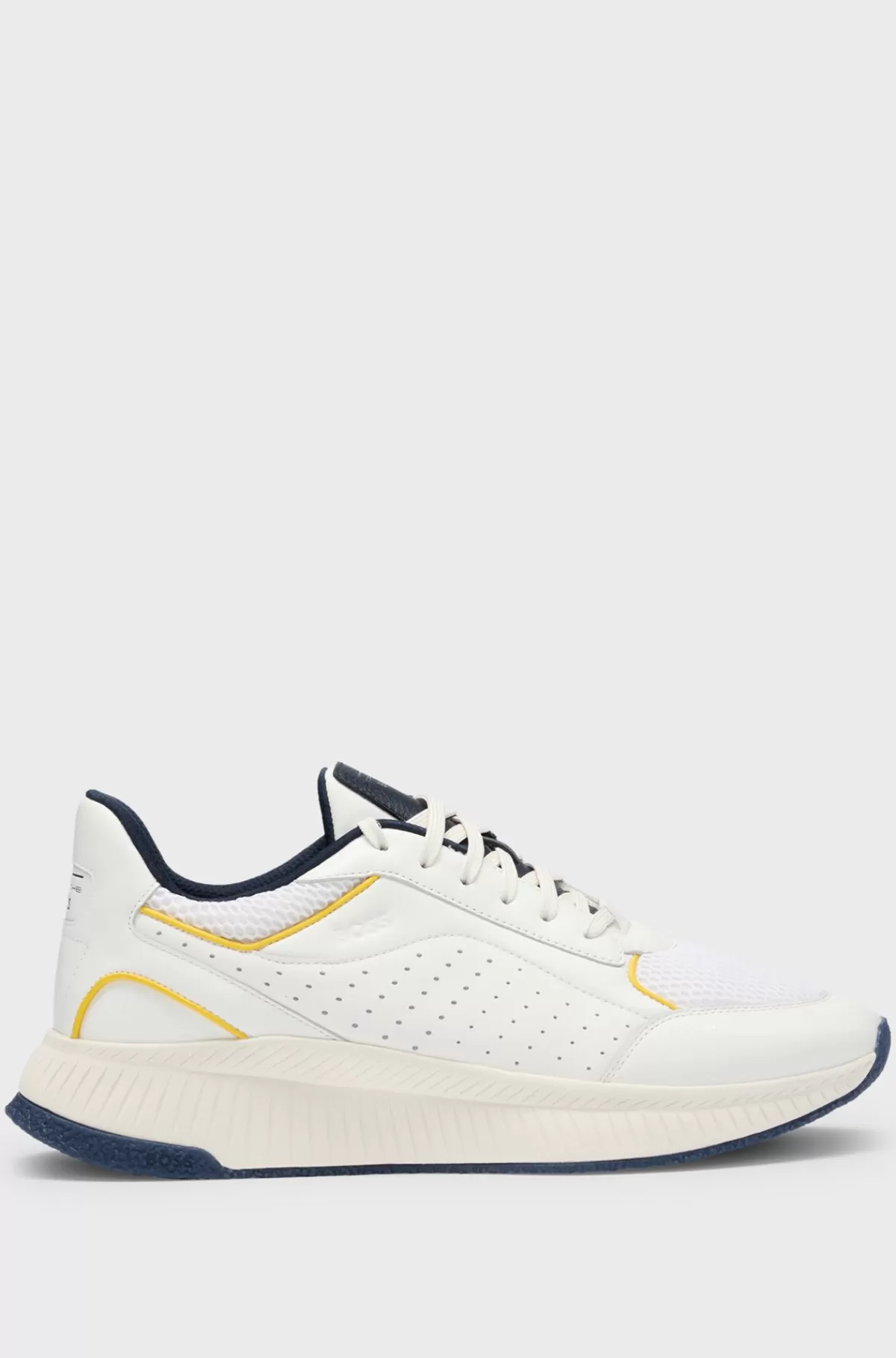 HUGO BOSS Porsche X BOSS-sneakers I Perforeret Læder Med Kraftig Ydersål Hvid Cheap